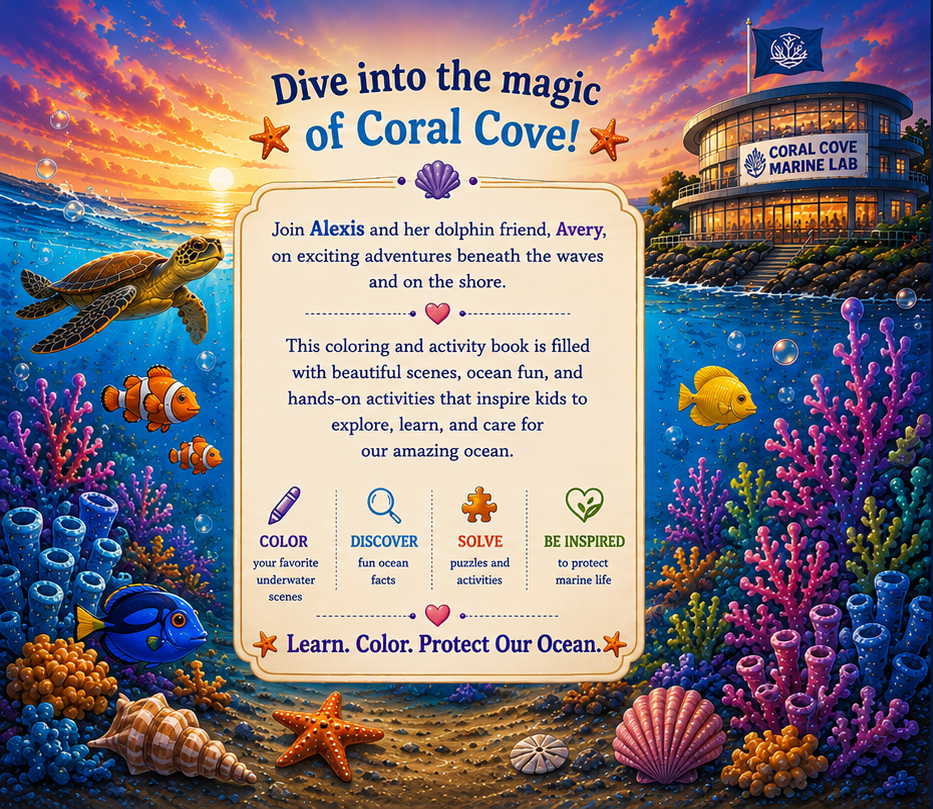 Alexis & Avery's CORAL COVE (Activity Book)